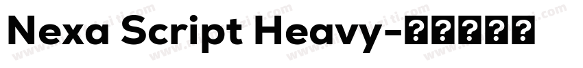 Nexa Script Heavy字体转换